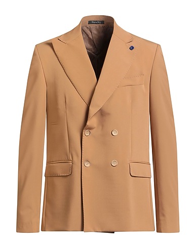 EREDI DEL DUCA Blazer Camel 70% Polyester, 24% Viscose, 6% Elastane