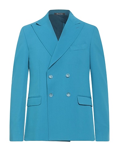 EREDI DEL DUCA Blazer Turquoise 70% Polyester, 24% Viscose, 6% Elastane