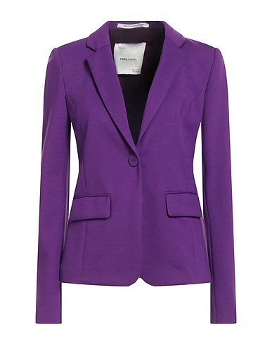 EMMA & GAIA Blazer Purple 68% Viscose, 27% Polyamide, 5% Elastane
