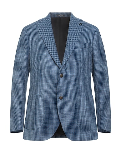 BRERAS Milano テーラードジャケット ブルーグレー バージンウール 54% / コットン 34% / リネン 12%