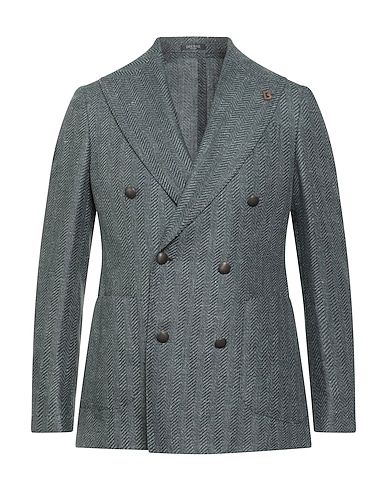 BRERAS Milano Blazer Dark green 58% Linen, 42% Virgin Wool