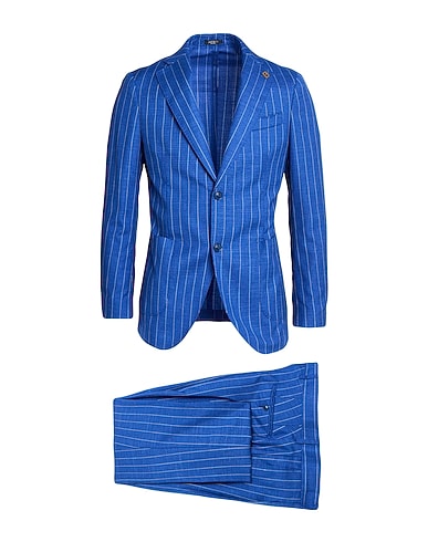 BRERAS Milano Suits Blue 76% Virgin Wool, 14% Silk, 10% Linen