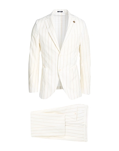 BRERAS Milano Suits Ivory 76% Virgin Wool, 14% Silk, 10% Linen
