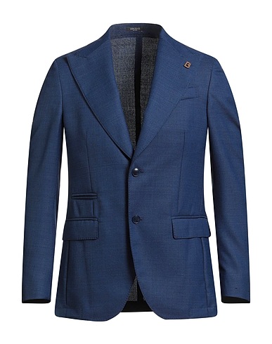 BRERAS Milano Blazer Blu 100% Lana Vergine