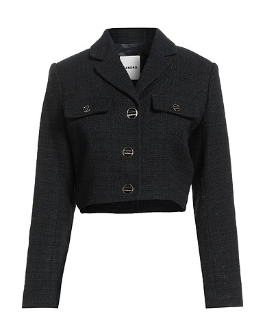 SANDRO Blazer Black 49% Cotton, 25% Viscose, 20% Acrylic, 6% Polyamide, Polyester