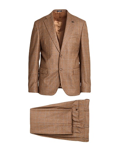 BRERAS Milano Suits Brown 100% Virgin Wool