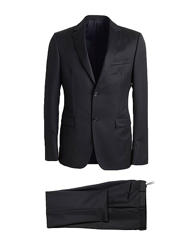 Z ZEGNA Suits Black 84% Wool, 16% Mohair wool