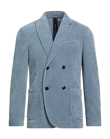 DISTRETTO 12 Blazer Sky blue 98% Polyester, 2% Elastane