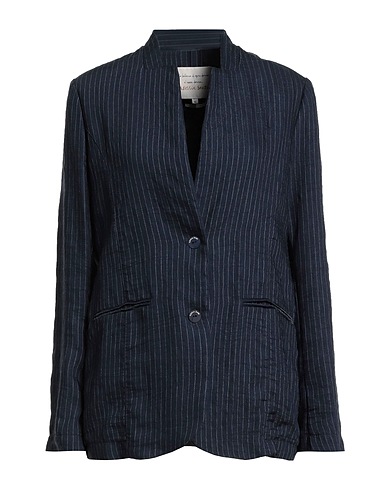 ALESSIA SANTI Blazer Navy 85% Linen, 13% Polyamide, 2% Polyester