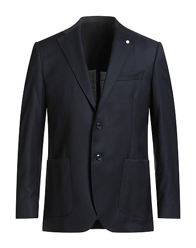LUIGI BIANCHI Mantova Blazers Nachtblau 100% Wolle