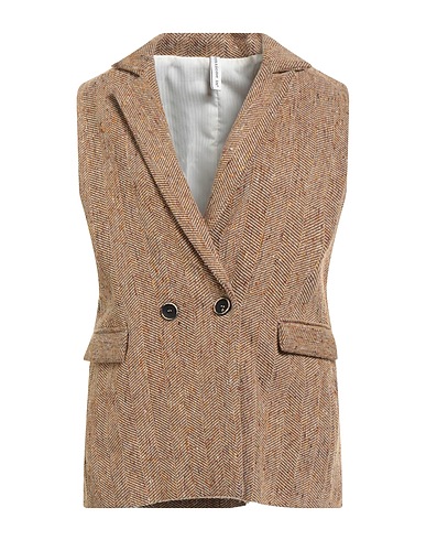 TENSIONE IN Blazer Beige 30% Polyester, 20% Wool, 20% Cotton, 20% Acrylic, 10% Silk