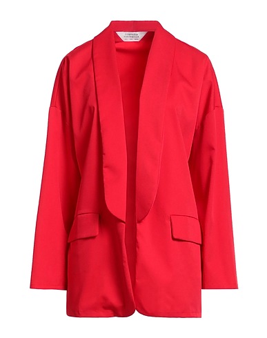 COMPAÑIA FANTASTICA Blazer Red 77% Polyester, 20% Viscose, 3% Elastane
