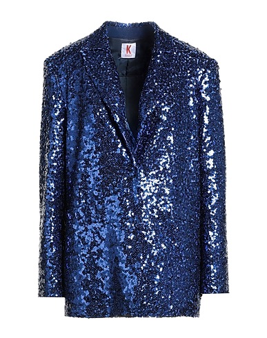 KONTATTO Blazer Bright blue 97% Polyester, 3% Elastane