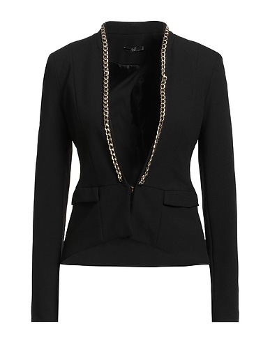 H2O ITALIA 자켓 블랙 83% 폴리에스테르, 14% 비스코스, 3% 엘라스테인