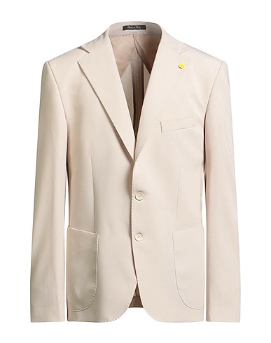 EREDI DEL DUCA Blazer Beige 70% Polyester, 24% Viscose, 6% Elastane
