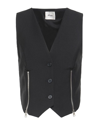 DIXIE Waistcoat Black Polyester, Viscose, Elastane