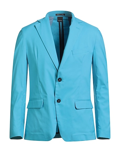 TELAMIRA Blazer Turquoise 71% Cotton, 26% Polyamide, 3% Elastane