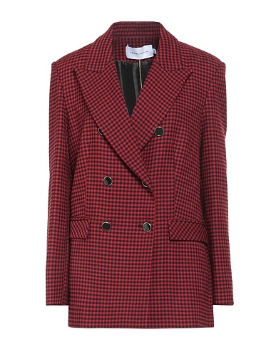 SIMONA CORSELLINI Blazer Red 49% Viscose, 49% Polyester, 2% Elastane
