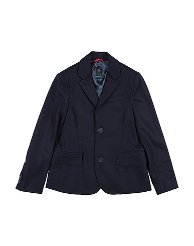 FAY Blazer JUNIOR Midnight blue 90% Virgin Wool, 8% Cashmere, 2% Elastane