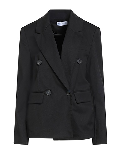 WEILI ZHENG Giacca Nero 50% Poliestere, 30% Lana, 20% Acrilico