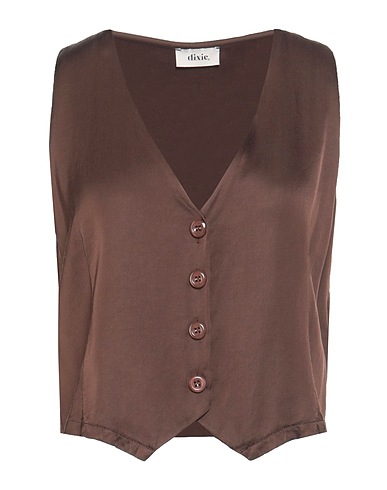 DIXIE Vest Chocolate brown 100% Viscose