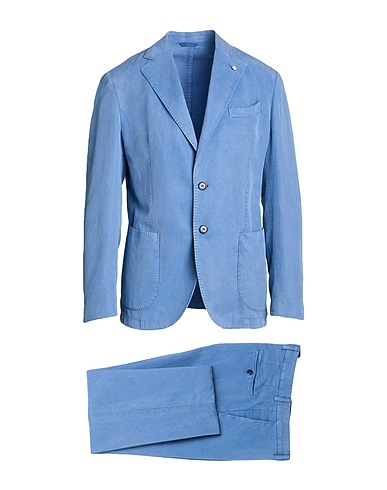 L.B.M. 1911 Suits Pastel blue 59% Lyocell, 23% Linen, 18% Cotton