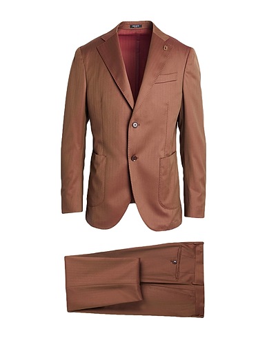 BRERAS Milano Suits Brown 100% Virgin Wool