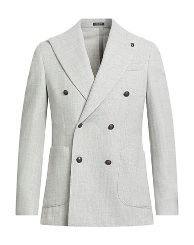 BRERAS Milano Blazer Light grey 55% Virgin Wool, 45% Cotton