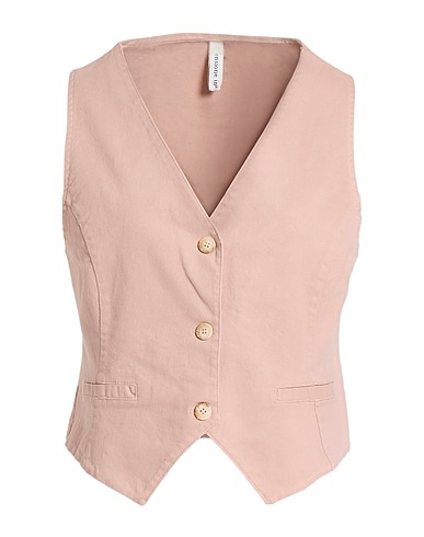 TENSIONE IN Gilet Cipria 97% Cotone, 3% Elastan