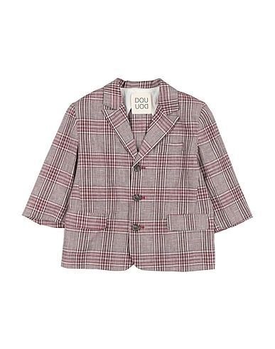 DOUUOD Blazer Burgundy 52% Cotton, 48% Linen