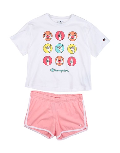 CHAMPION Kids’ co-ord White 100% Cotton