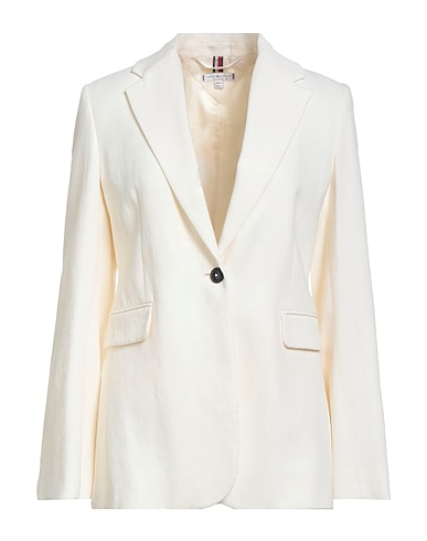 TOMMY HILFIGER Blazer Ivory 67% Linen, 33% Viscose