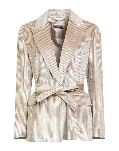 PESERICO Blazer Sand 90% Viscose, 5% Polyester, 5% Polyamide, Leather