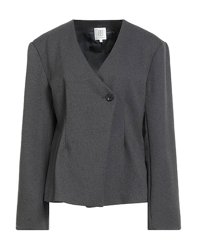SECOND FEMALE Blazer Grey 60% Polyester, 22% Viscose, 18% Nylon