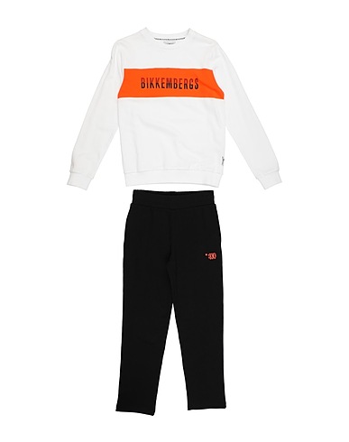 BIKKEMBERGS Sportanzug Weiß 100% Baumwolle