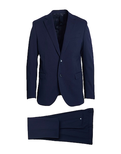 MANUEL RITZ Suits BLU NOTTE 98% Wool, 2% Elastane