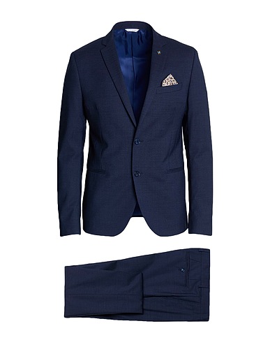 MANUEL RITZ Suits Midnight blue 97% Virgin Wool, 2% Polyamide, 1% Elastane