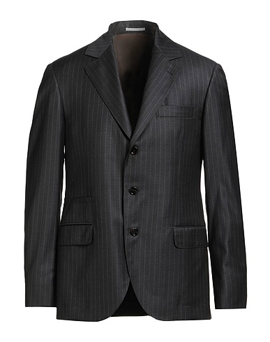 BRUNELLO CUCINELLI Blazer Charcoal 100% Virgin Wool