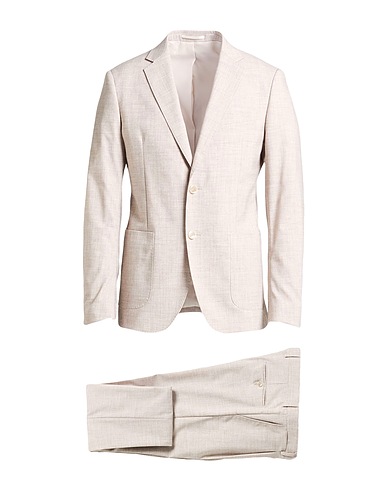 HERMAN & SONS Suits Beige 87% Polyester, 10% Viscose, 3% Elastane