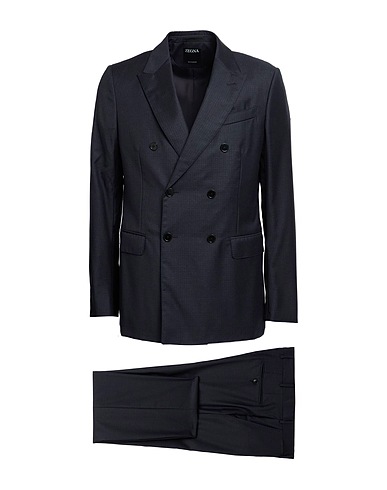 ZEGNA Suits Midnight blue 100% Wool