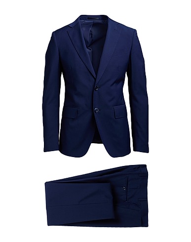 HERMAN & SONS Suits Midnight blue 80% Polyester, 20% Viscose