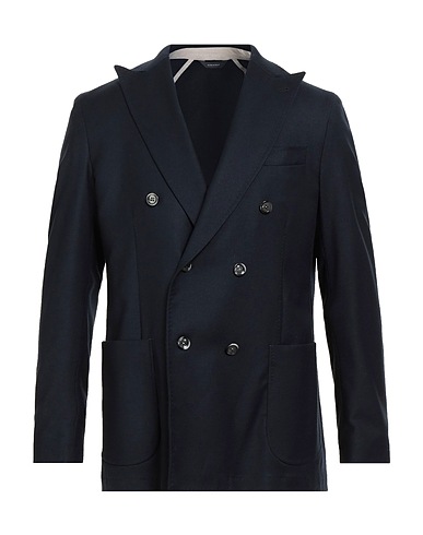 TOMBOLINI Blazer Navy blue 99% Virgin Wool, 1% Elastane