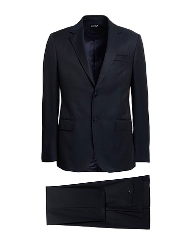 ZEGNA Suits Midnight blue 84% Wool, 16% Mohair wool