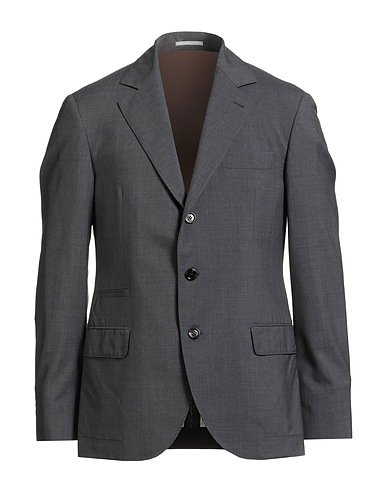 BRUNELLO CUCINELLI テーラードジャケット グレー バージンウール 85% / シルク 15%