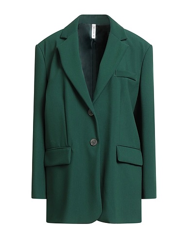 TENSIONE IN Blazer Dark green 83% Polyester, 13% Viscose, 4% Elastane