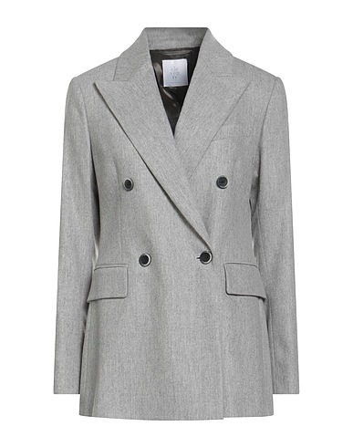 HERNO Blazer Light grey 90% Wool, 8% Cashmere, 2% Elastane