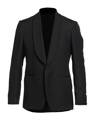 LARDINI Blazers Schwarz 92% Wolle, 7% Polyester, 1% Elastan