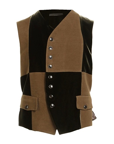 GIORGIO ARMANI Waistcoat Military green 74% Lyocell, 24% Cotton, 2% Elastane, Viscose, Cupro