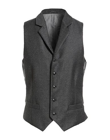 GIORGIO ARMANI Waistcoat Grey 92% Virgin Wool, 5% Cashmere, 2% Polyamide, 1% Elastane
