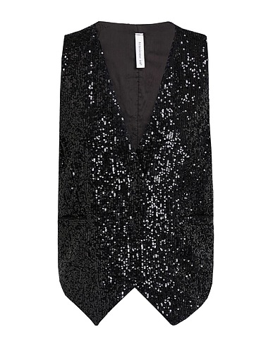 TENSIONE IN Weste Schwarz 100% Polyester